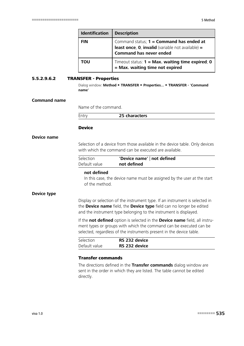 2 transfer - properties | Metrohm viva 1.0 Manual User Manual | Page 547 / 898