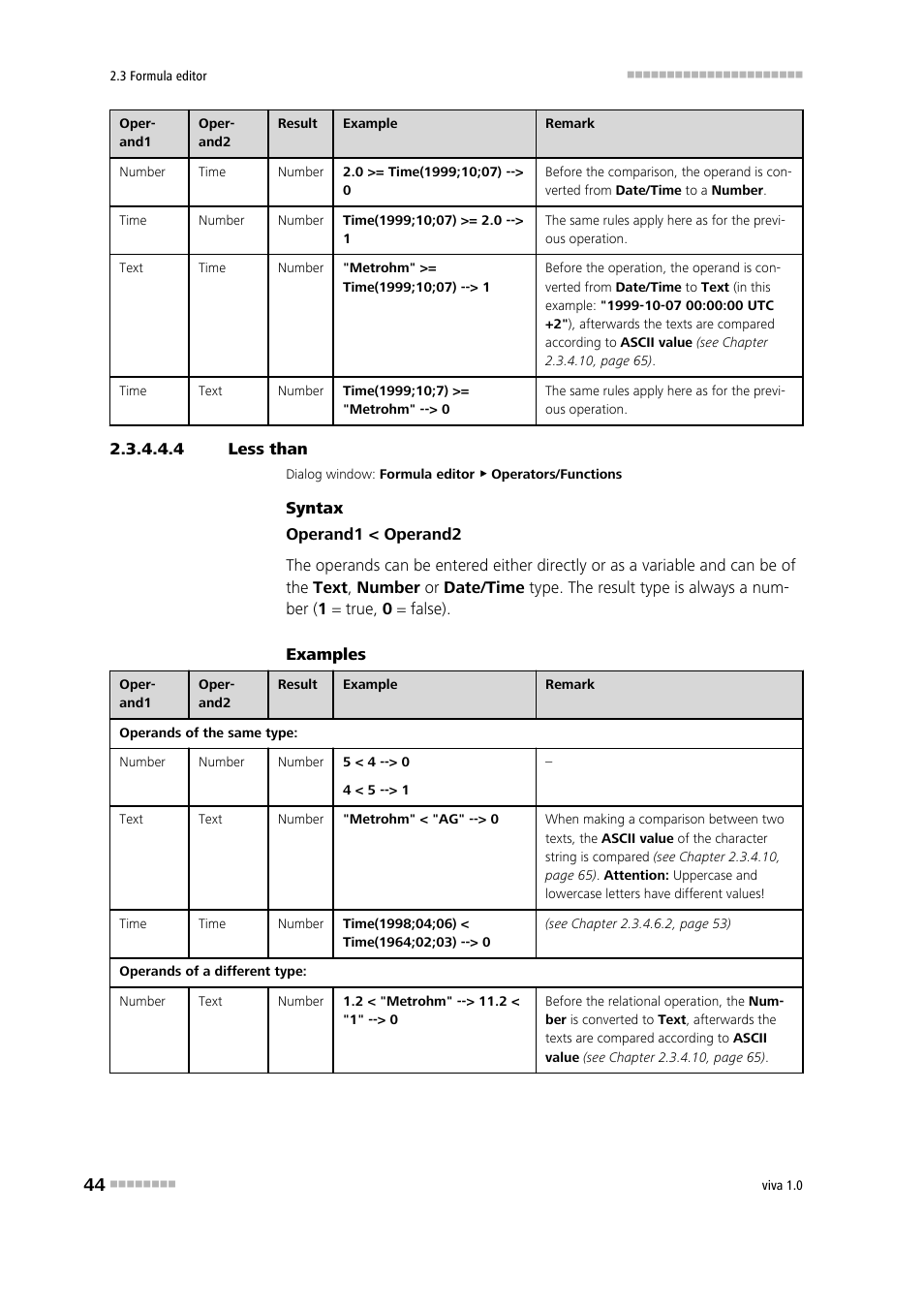 4 less than, Less than, Less than (<) | Metrohm viva 1.0 Manual User Manual | Page 56 / 898