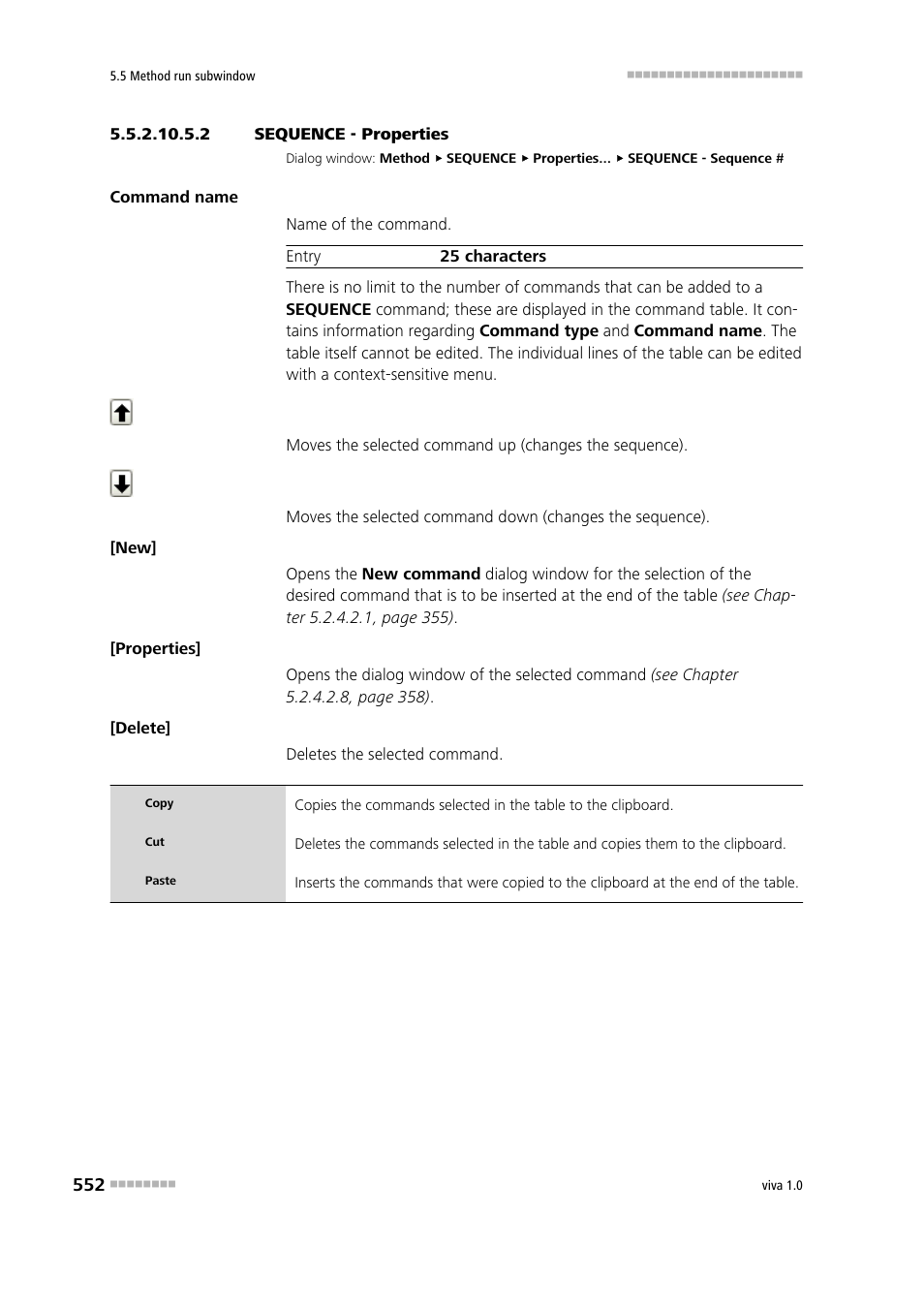 2 sequence - properties | Metrohm viva 1.0 Manual User Manual | Page 564 / 898