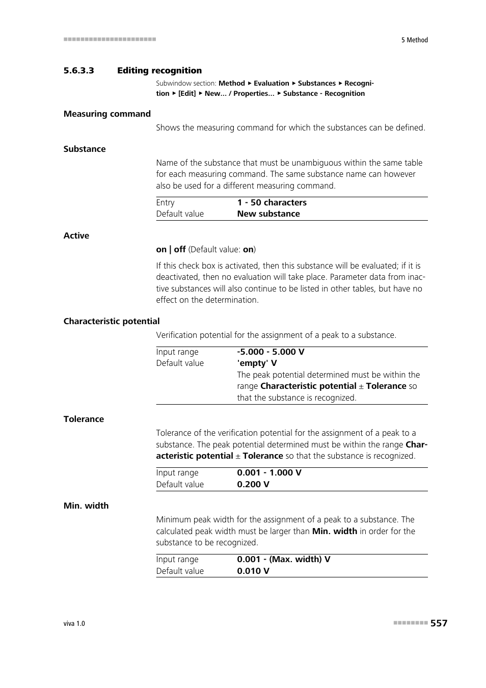 3 editing recognition | Metrohm viva 1.0 Manual User Manual | Page 569 / 898