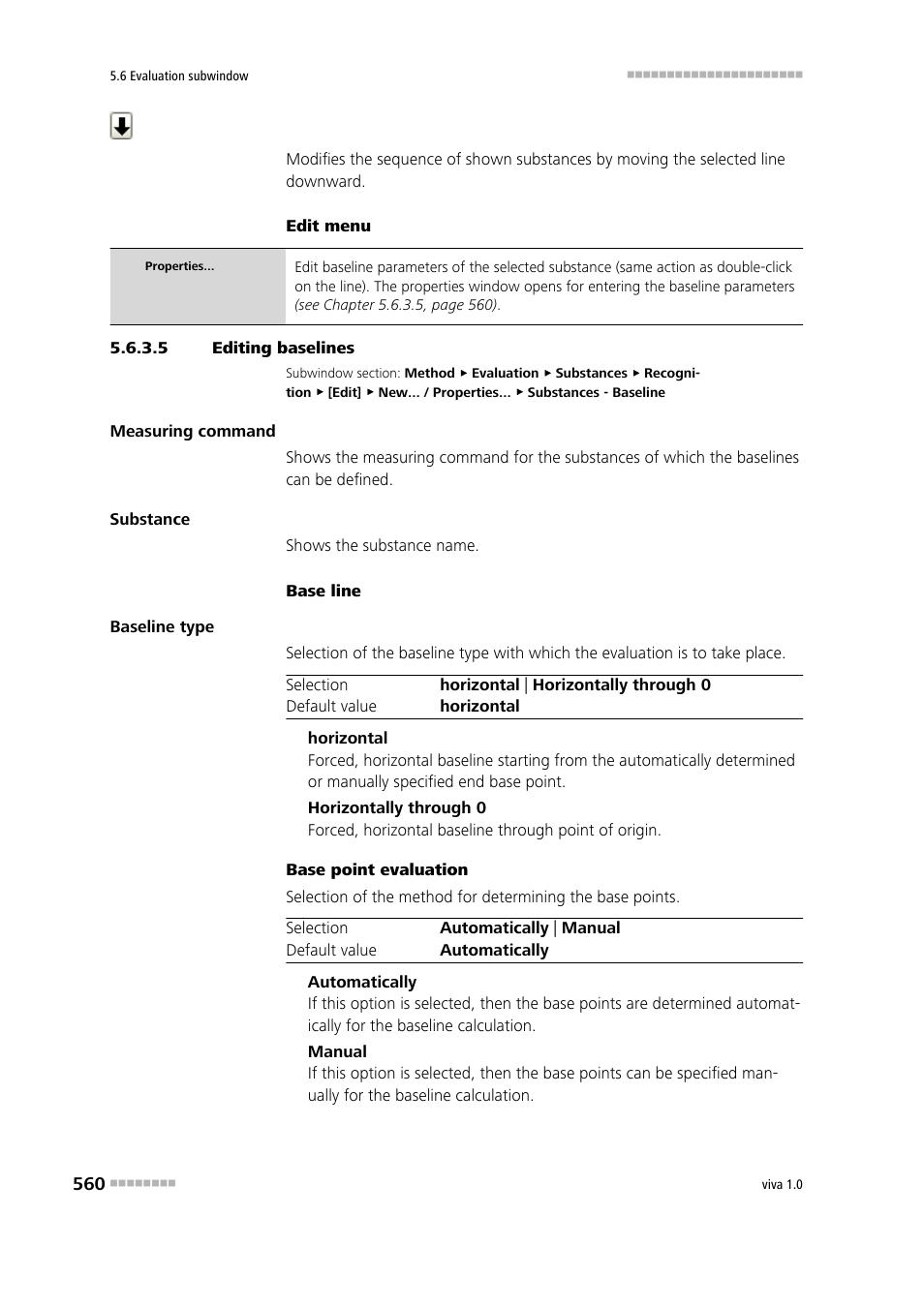 5 editing baselines | Metrohm viva 1.0 Manual User Manual | Page 572 / 898