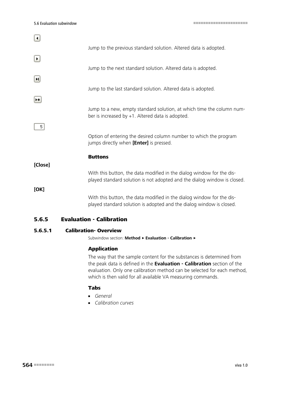 5 evaluation - calibration, 1 calibration- overview, Evaluation - calibration | Calibration | Metrohm viva 1.0 Manual User Manual | Page 576 / 898