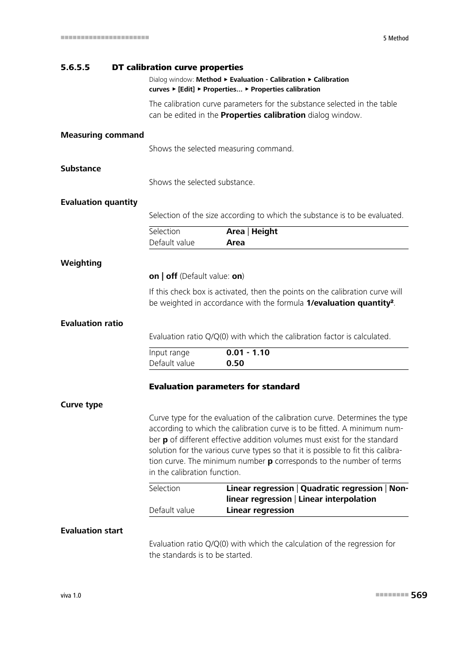 5 dt calibration curve properties | Metrohm viva 1.0 Manual User Manual | Page 581 / 898