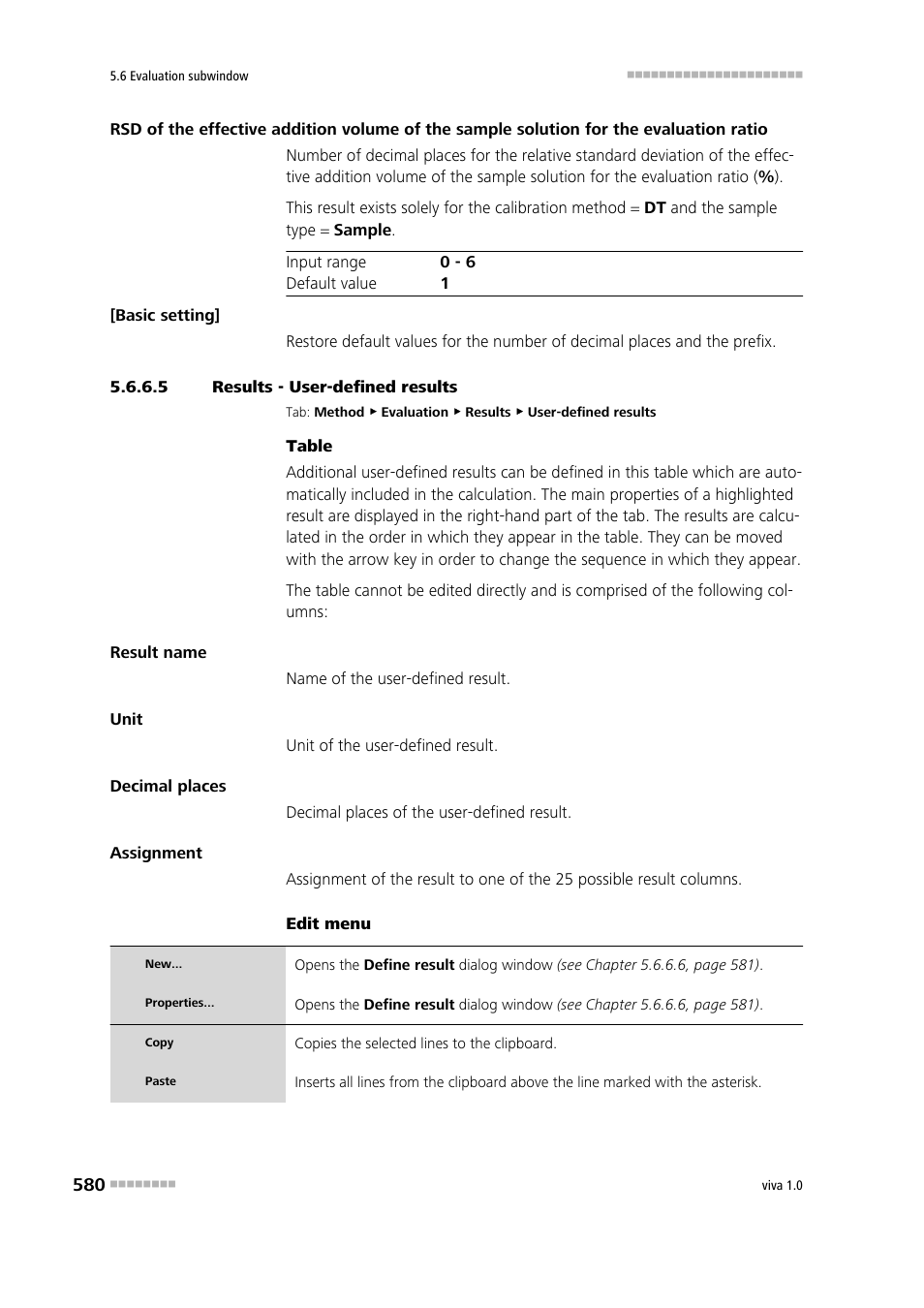 5 results - user-defined results, User-defined results | Metrohm viva 1.0 Manual User Manual | Page 592 / 898