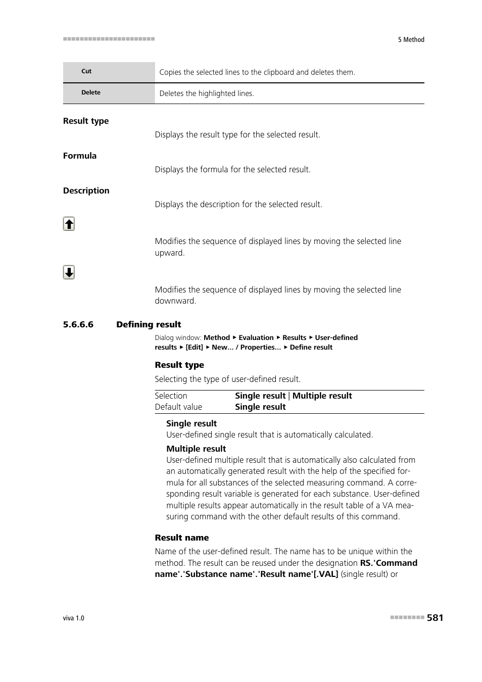 6 defining result | Metrohm viva 1.0 Manual User Manual | Page 593 / 898