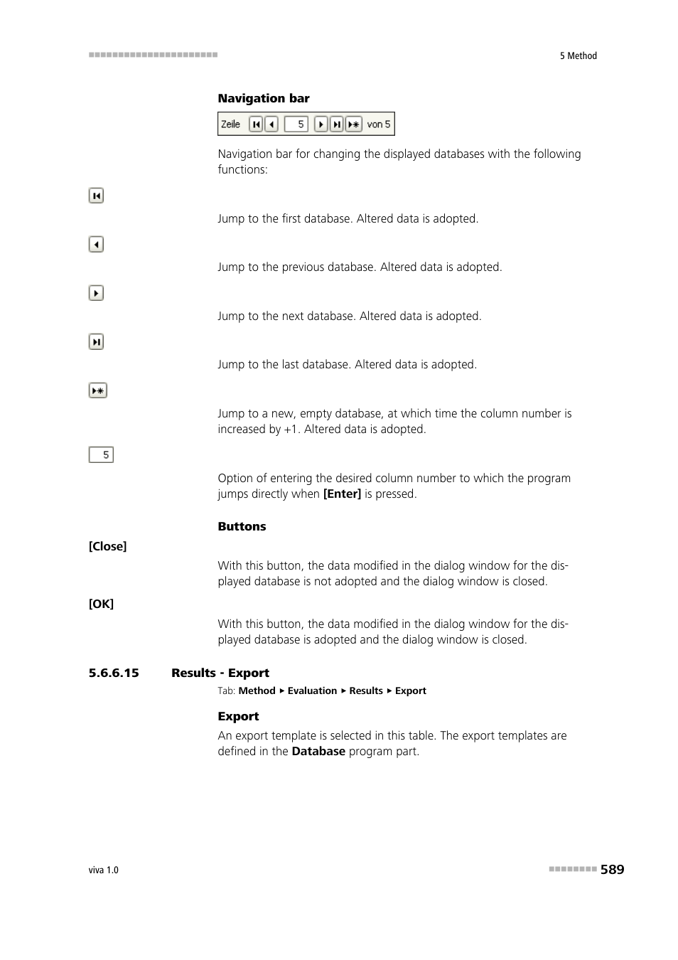 15 results - export, Export | Metrohm viva 1.0 Manual User Manual | Page 601 / 898