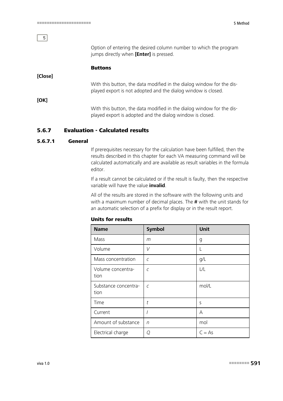 7 evaluation - calculated results, 1 general, Evaluation - calculated results | Metrohm viva 1.0 Manual User Manual | Page 603 / 898