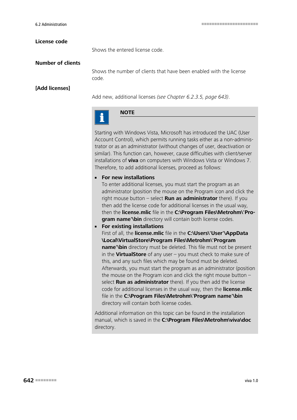 Metrohm viva 1.0 Manual User Manual | Page 654 / 898