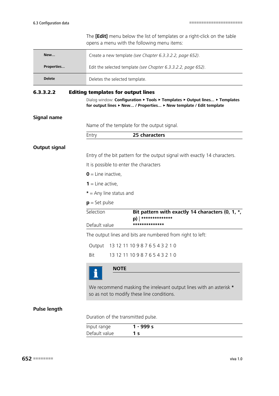 2 editing templates for output lines | Metrohm viva 1.0 Manual User Manual | Page 664 / 898