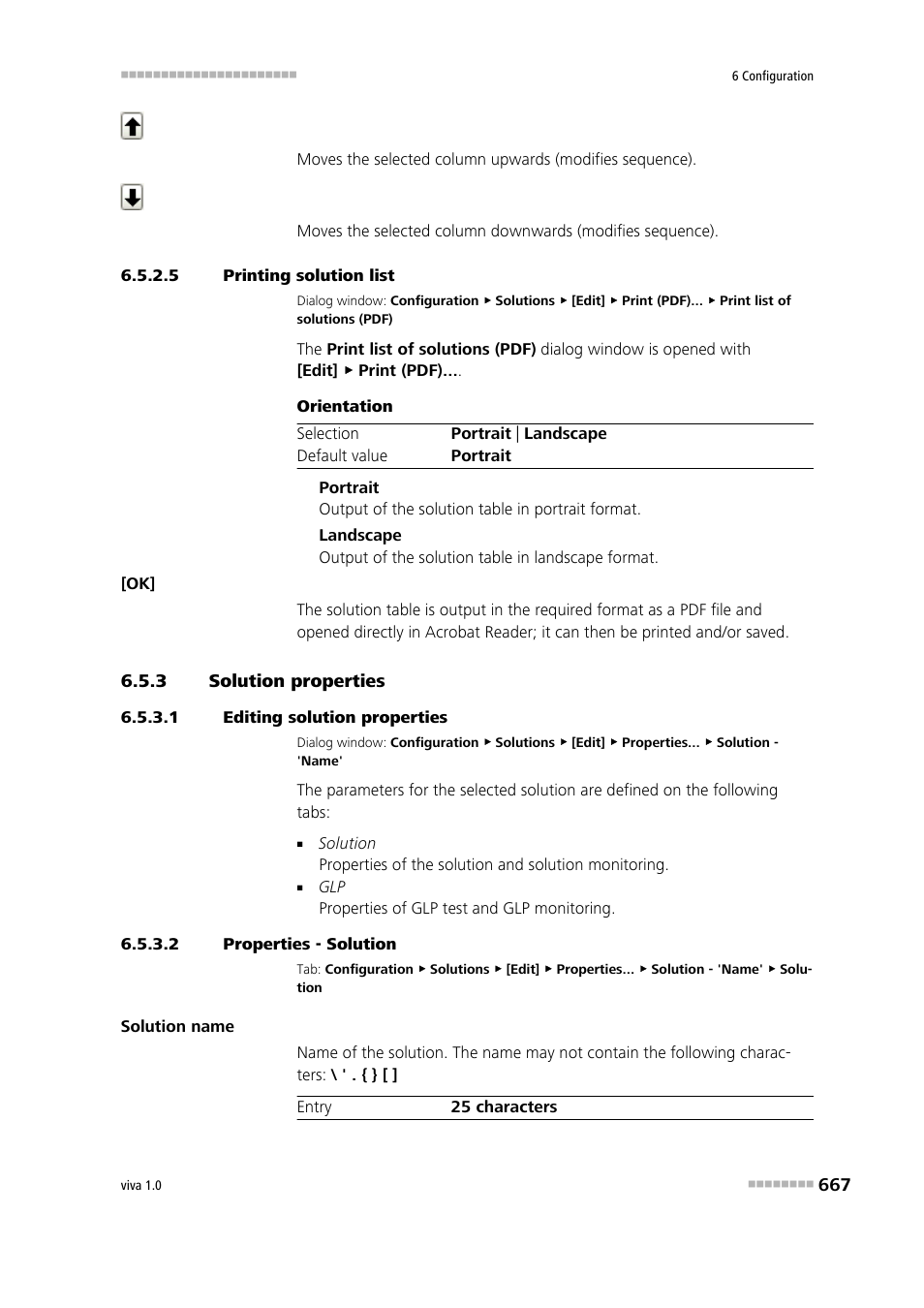 5 printing solution list, 3 solution properties, 1 editing solution properties | 2 properties - solution, Solution properties | Metrohm viva 1.0 Manual User Manual | Page 679 / 898