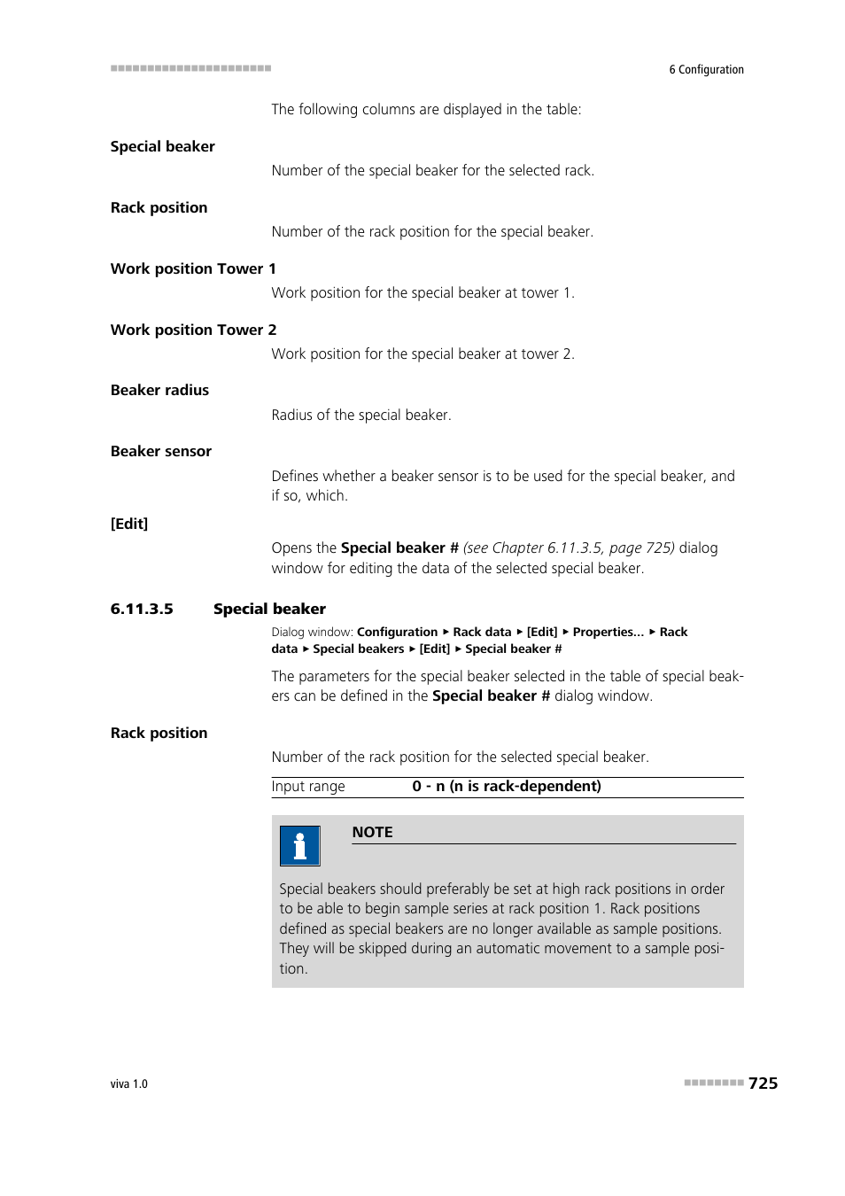 5 special beaker | Metrohm viva 1.0 Manual User Manual | Page 737 / 898