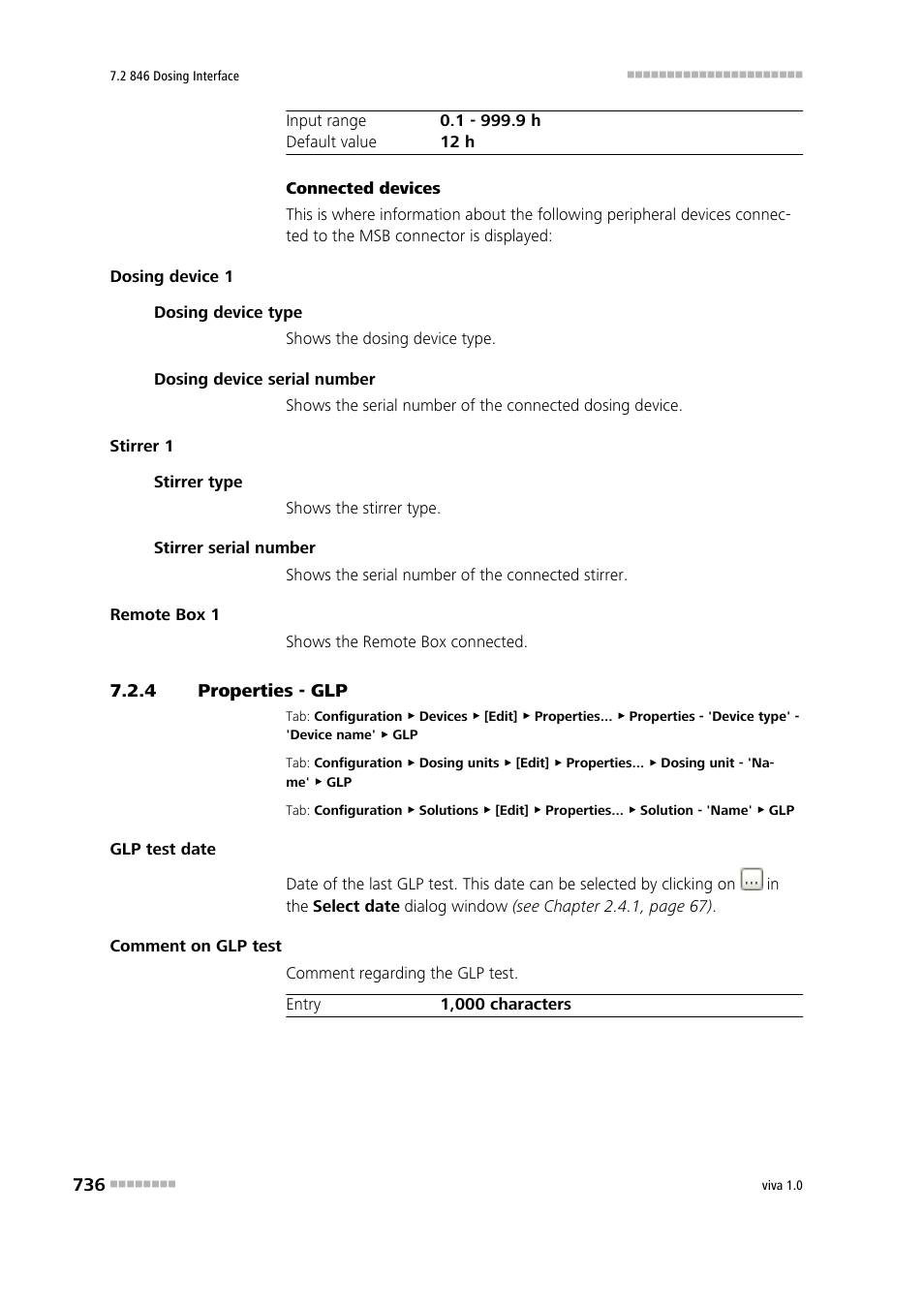 4 properties - glp, Properties - glp | Metrohm viva 1.0 Manual User Manual | Page 748 / 898
