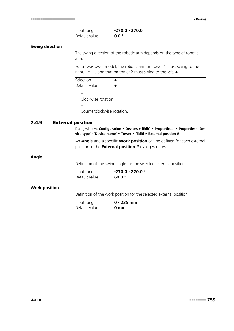 9 external position, External position | Metrohm viva 1.0 Manual User Manual | Page 771 / 898