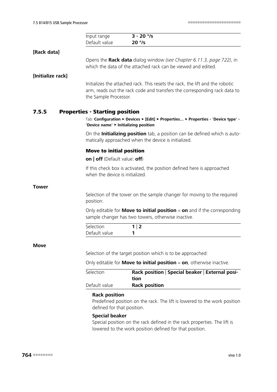 5 properties - starting position, Properties - starting position | Metrohm viva 1.0 Manual User Manual | Page 776 / 898