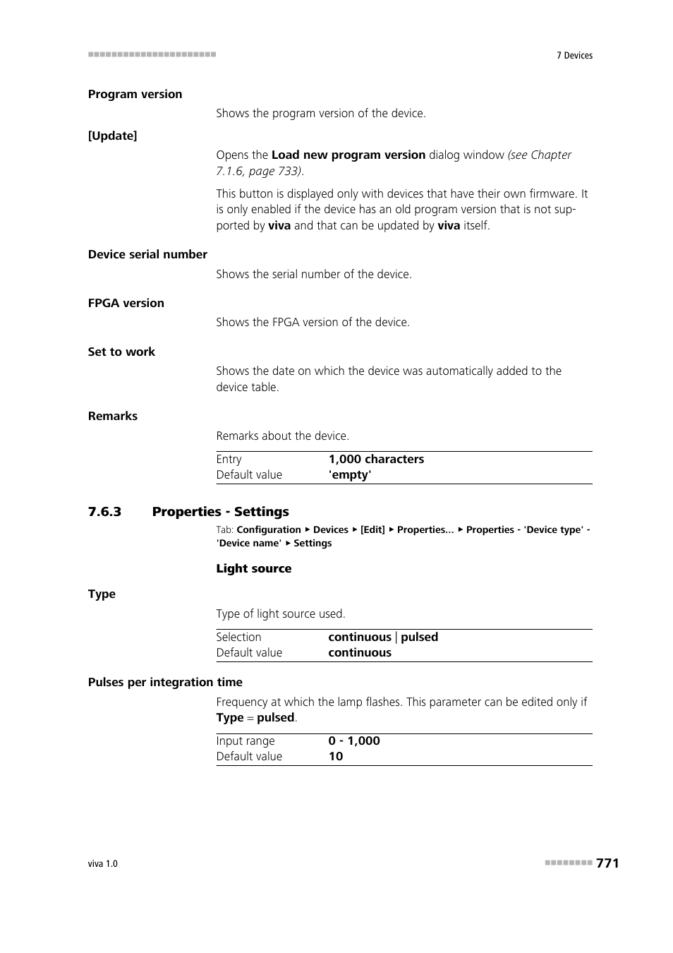 3 properties - settings, Properties - settings, Settings | Metrohm viva 1.0 Manual User Manual | Page 783 / 898