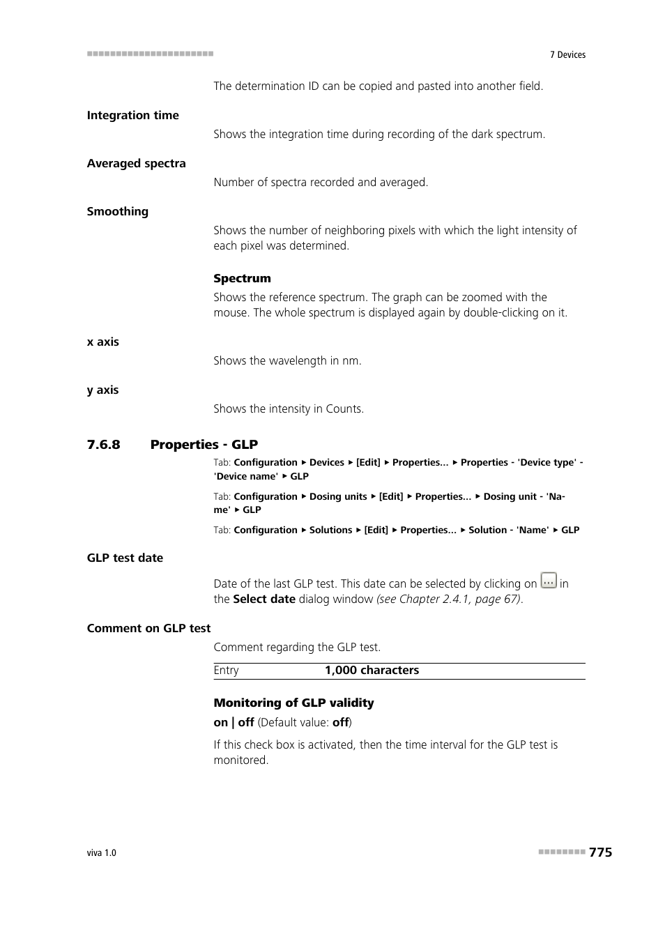 8 properties - glp, Properties - glp | Metrohm viva 1.0 Manual User Manual | Page 787 / 898