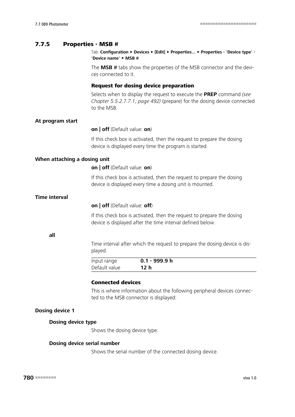 5 properties - msb, Properties - msb | Metrohm viva 1.0 Manual User Manual | Page 792 / 898