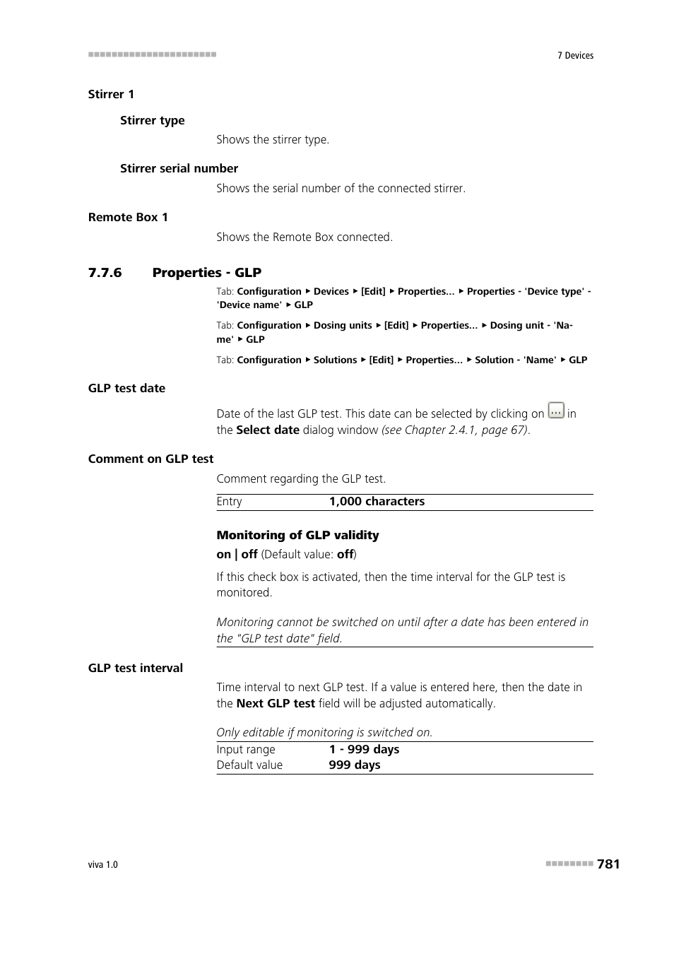 6 properties - glp, Properties - glp | Metrohm viva 1.0 Manual User Manual | Page 793 / 898
