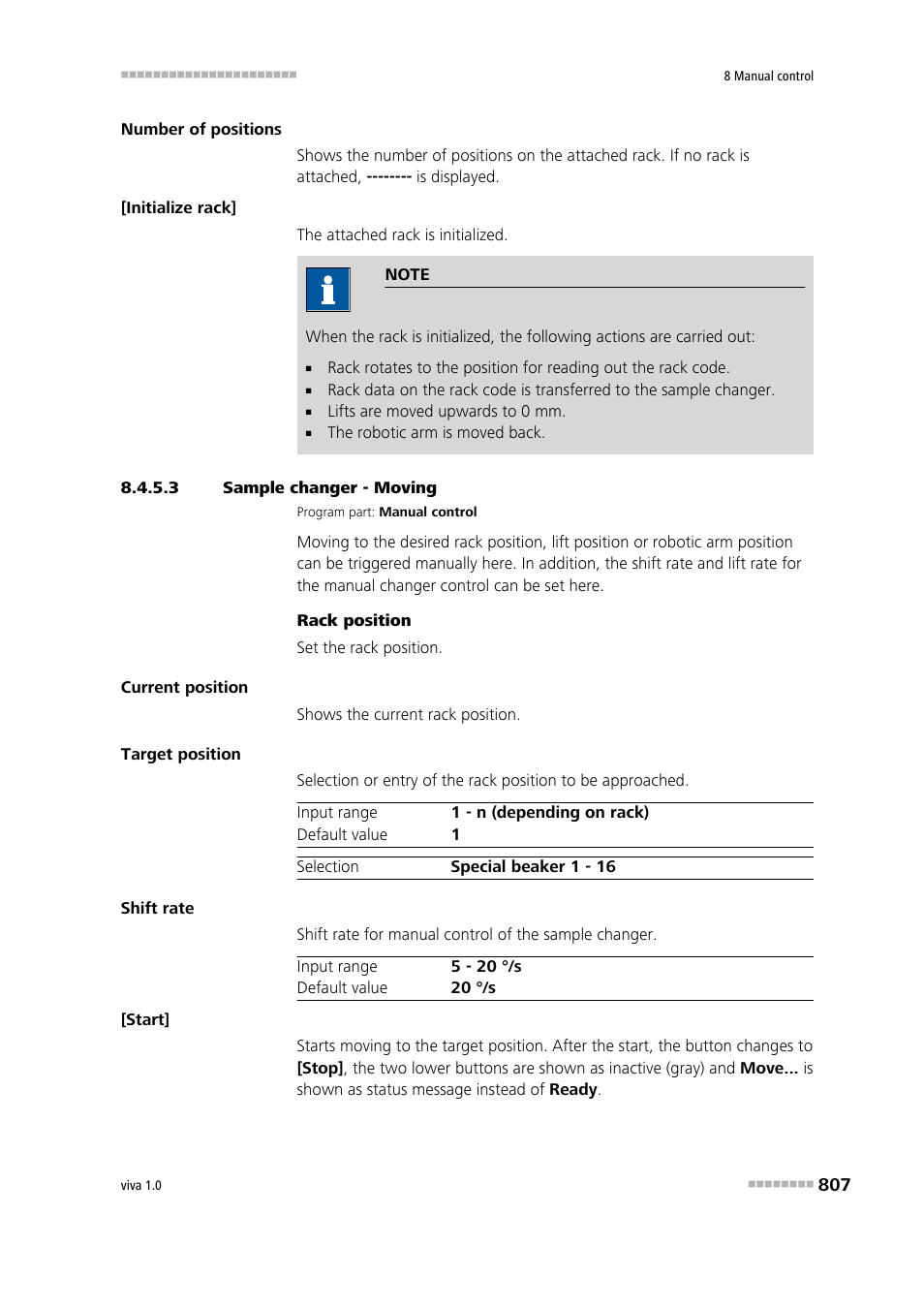 3 sample changer - moving, Moving | Metrohm viva 1.0 Manual User Manual | Page 819 / 898