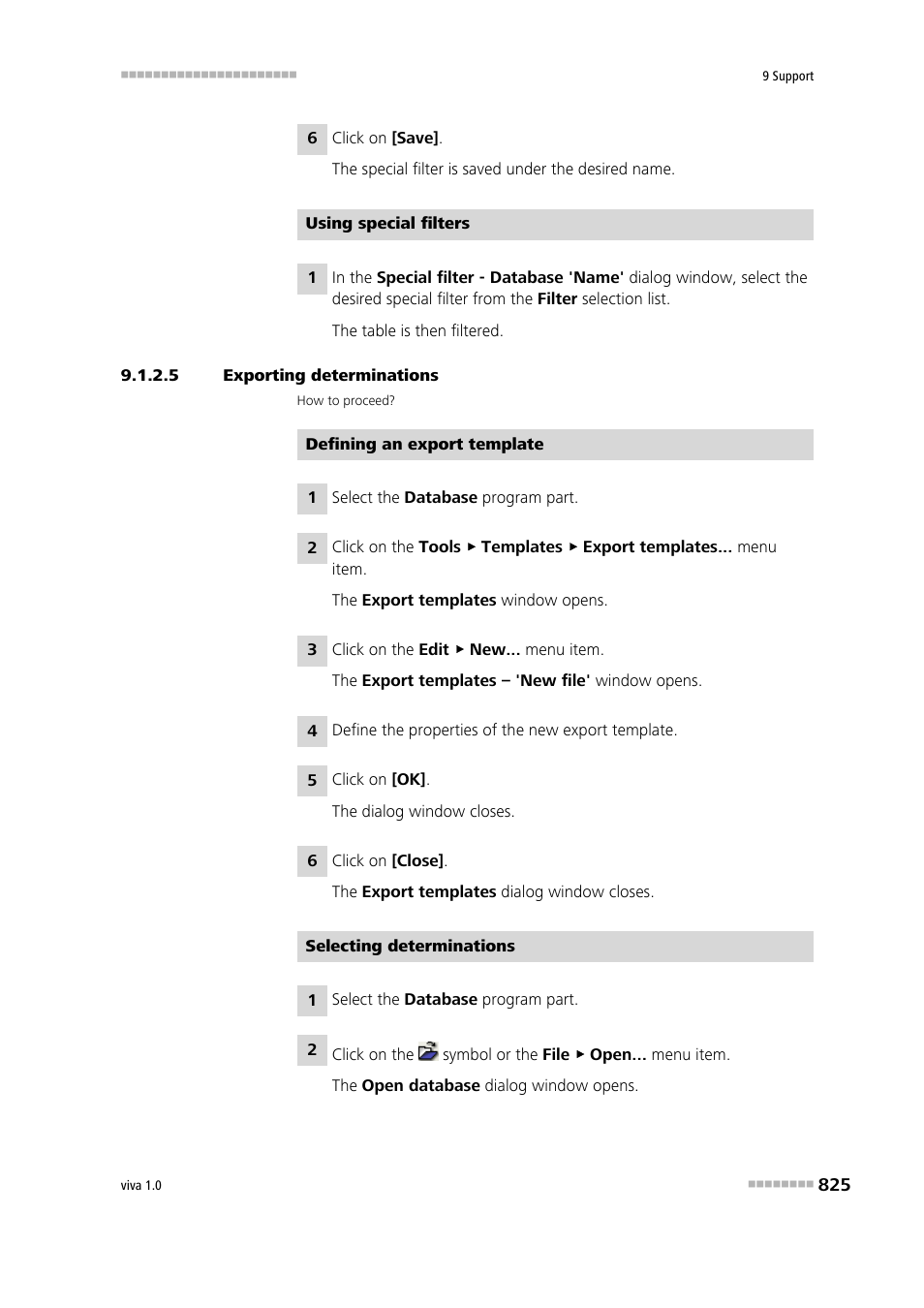 5 exporting determinations | Metrohm viva 1.0 Manual User Manual | Page 837 / 898