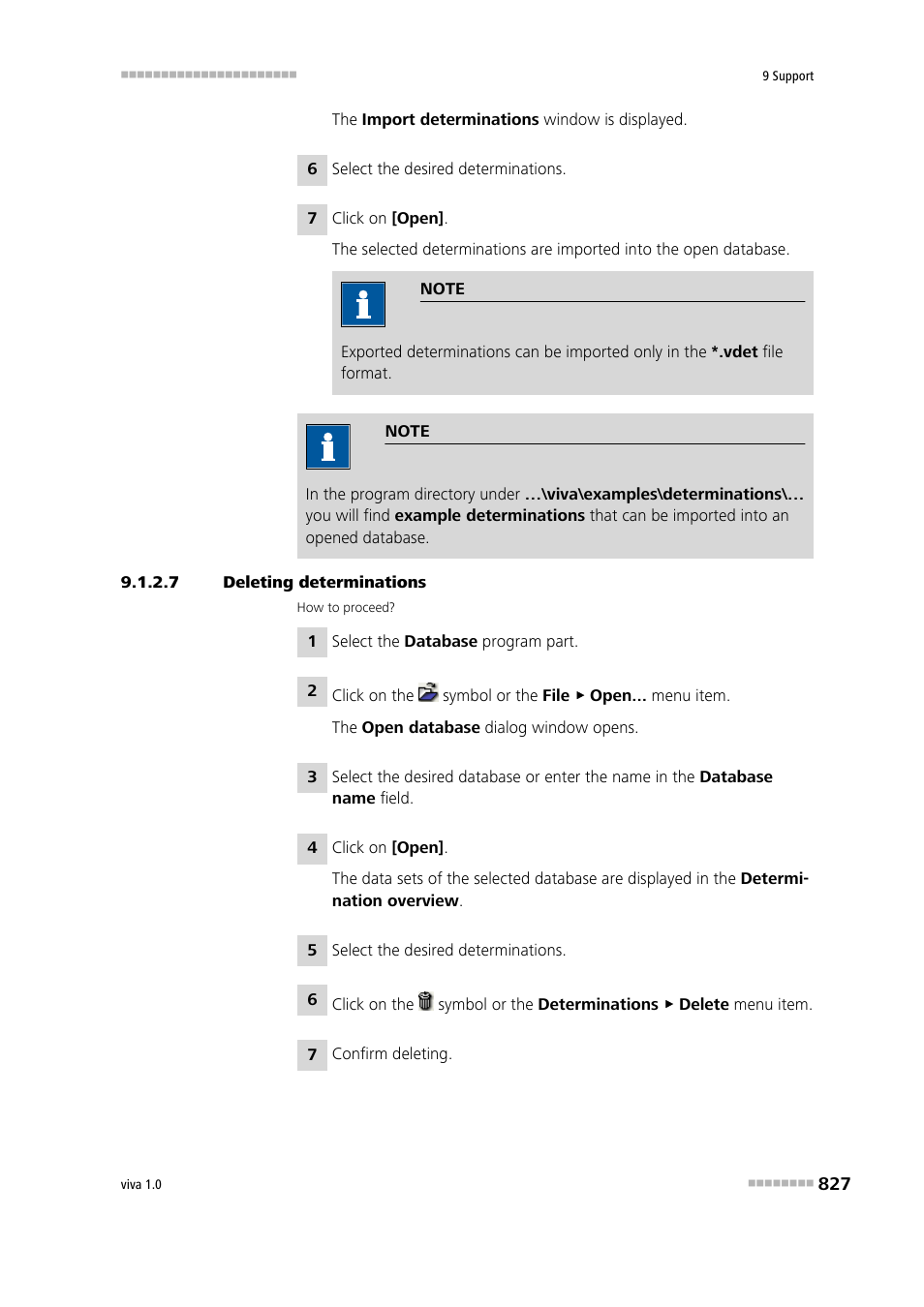 7 deleting determinations | Metrohm viva 1.0 Manual User Manual | Page 839 / 898