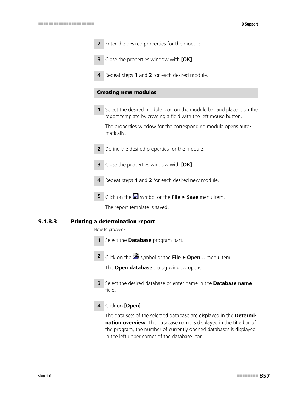 3 printing a determination report | Metrohm viva 1.0 Manual User Manual | Page 869 / 898