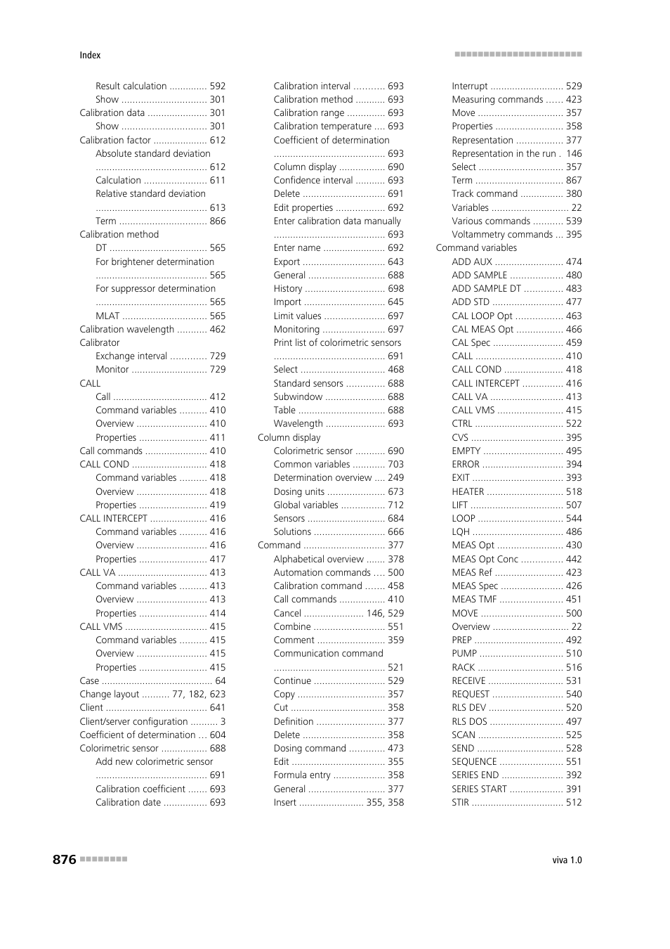 Metrohm viva 1.0 Manual User Manual | Page 888 / 898