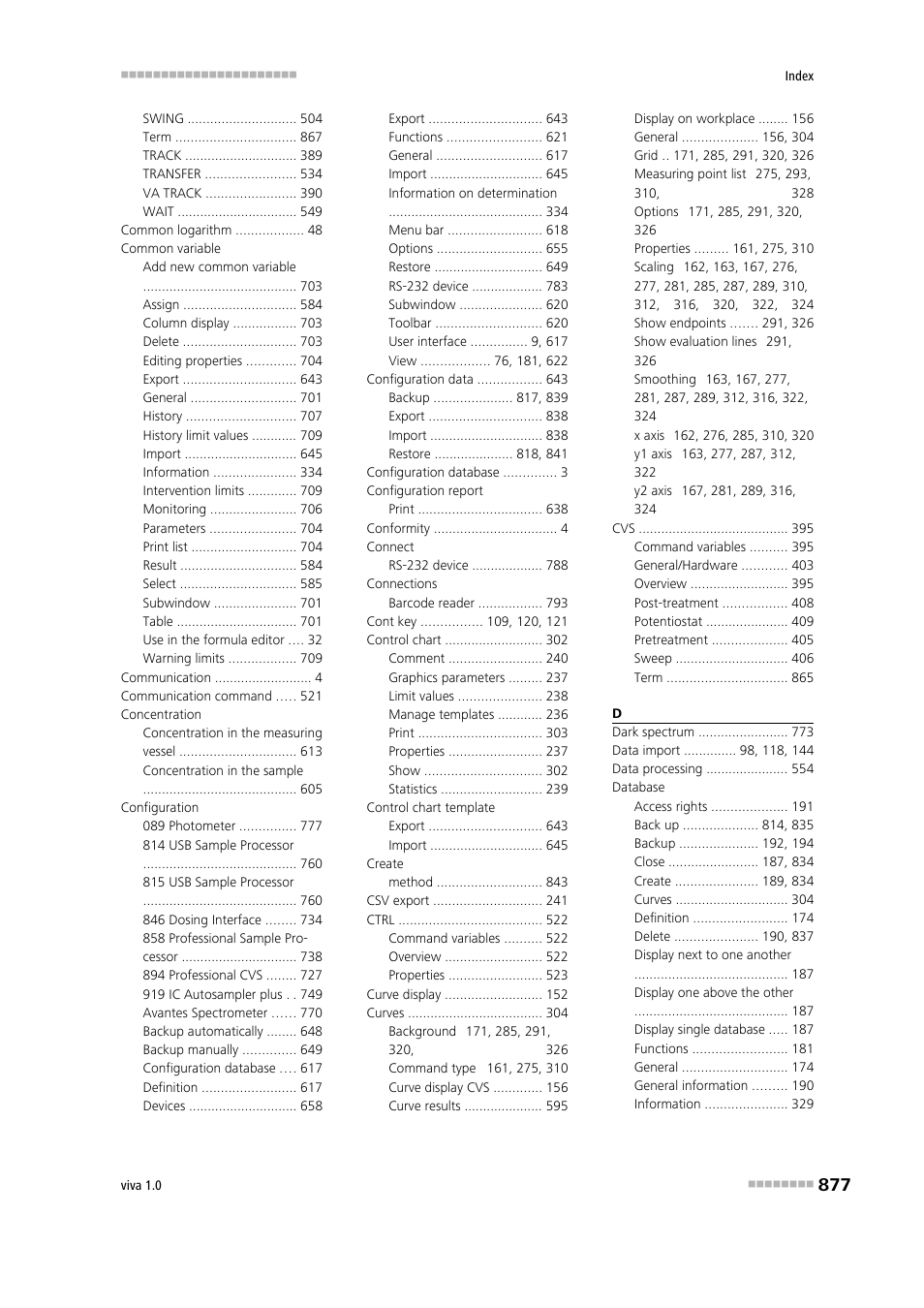 Metrohm viva 1.0 Manual User Manual | Page 889 / 898
