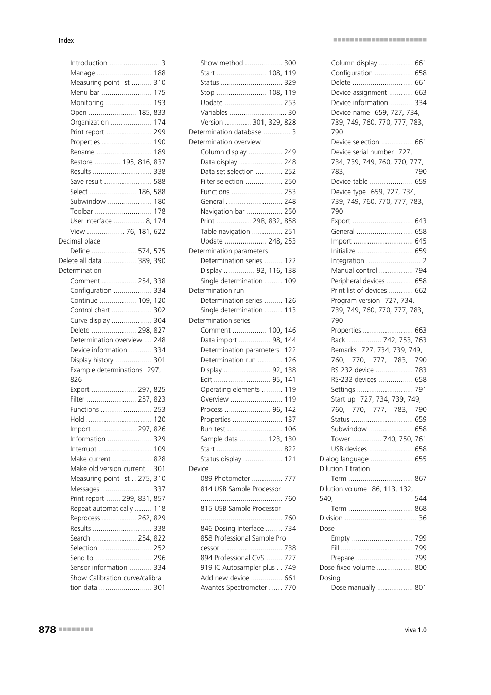 Metrohm viva 1.0 Manual User Manual | Page 890 / 898