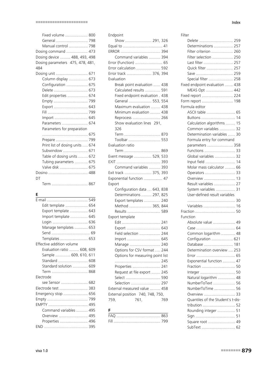 Metrohm viva 1.0 Manual User Manual | Page 891 / 898