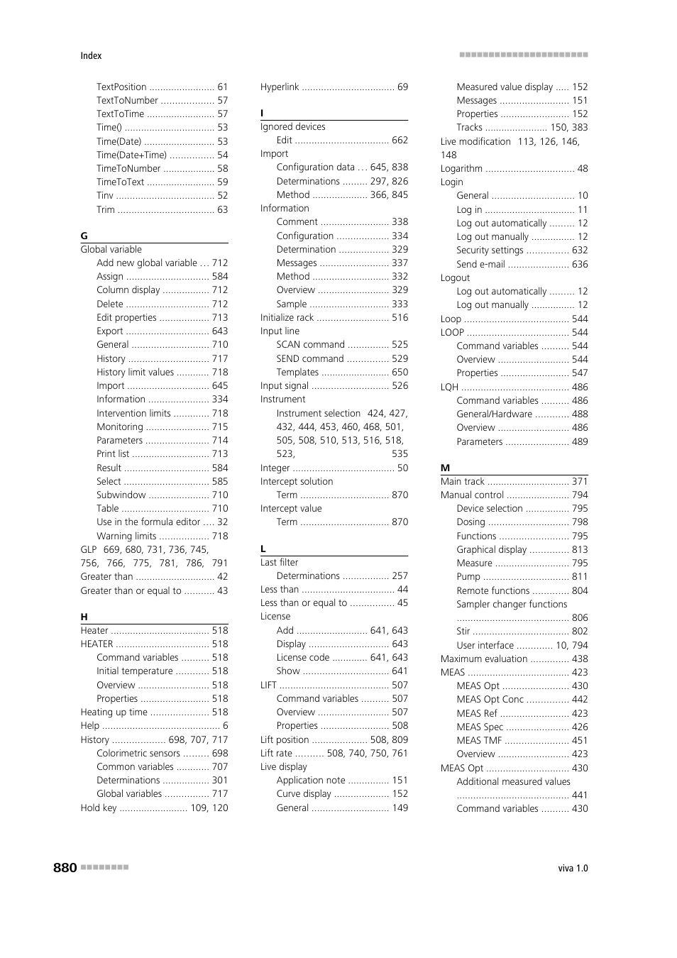 Metrohm viva 1.0 Manual User Manual | Page 892 / 898