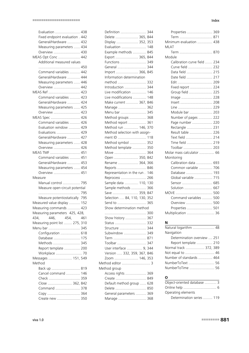 Metrohm viva 1.0 Manual User Manual | Page 893 / 898