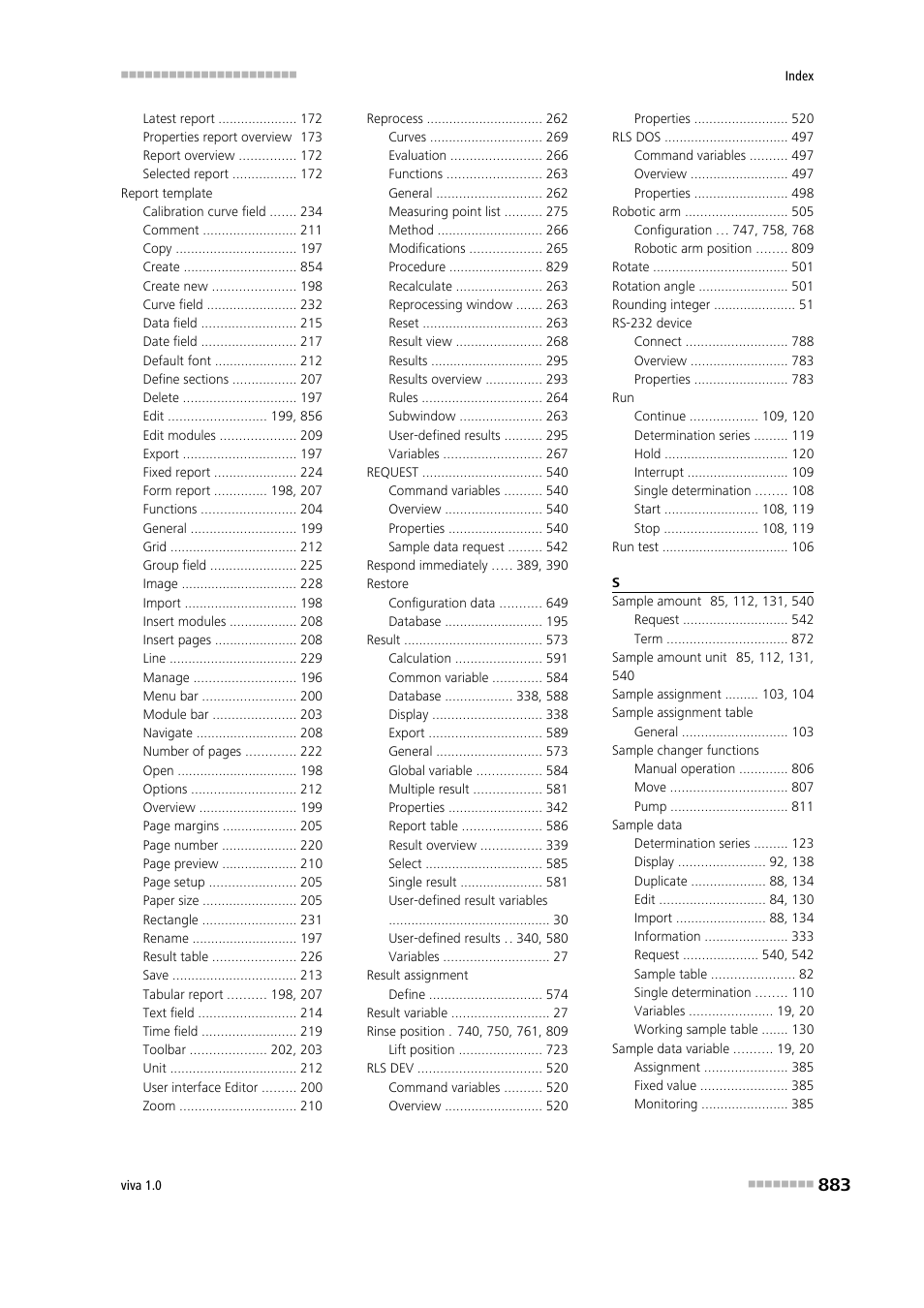 Metrohm viva 1.0 Manual User Manual | Page 895 / 898