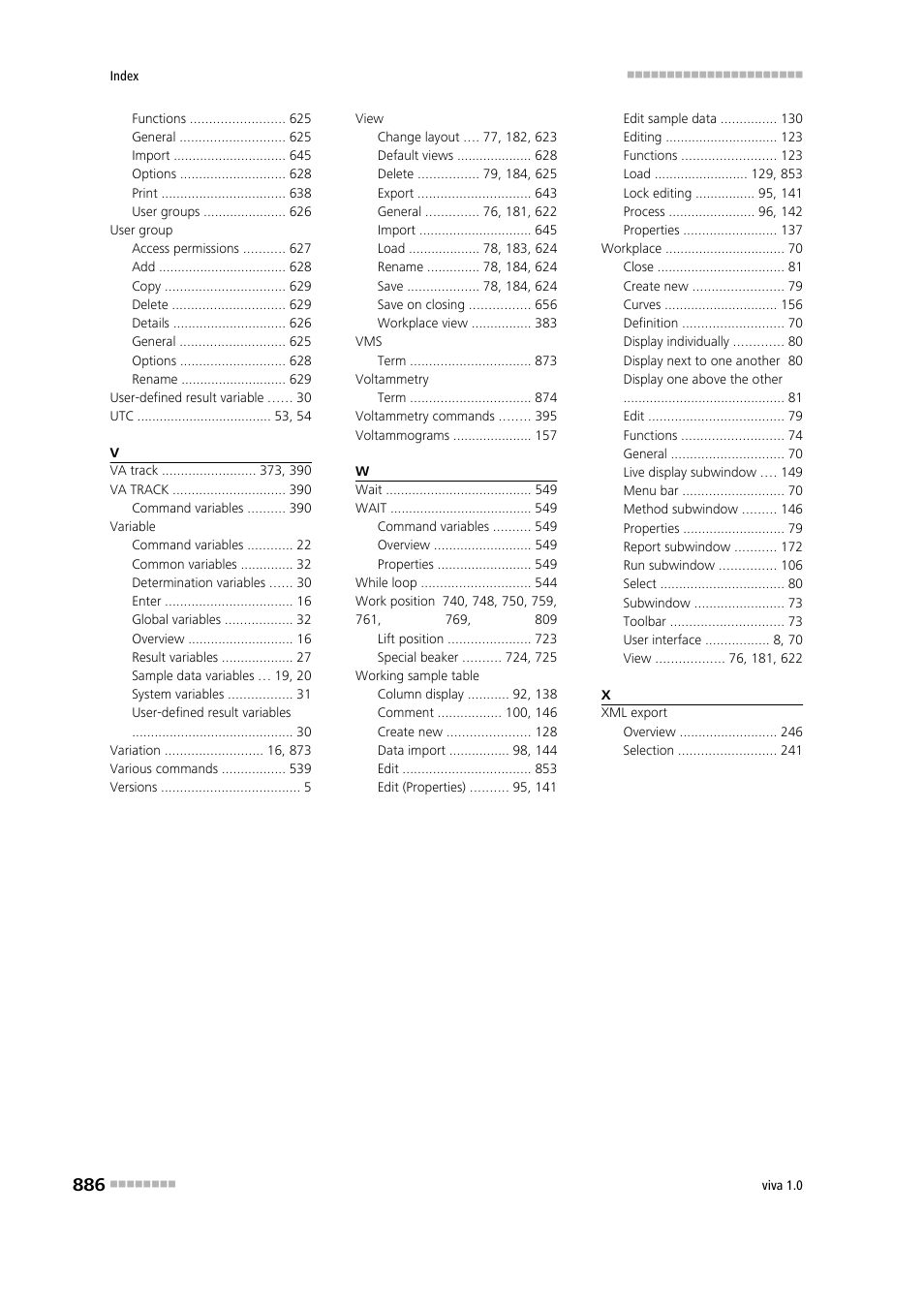 Metrohm viva 1.0 Manual User Manual | Page 898 / 898