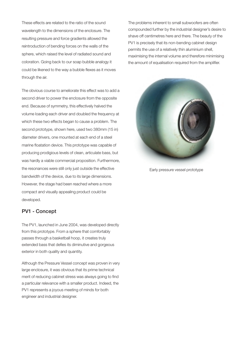 Pv1 - concept | Bowers & Wilkins PV1 User Manual | Page 4 / 8