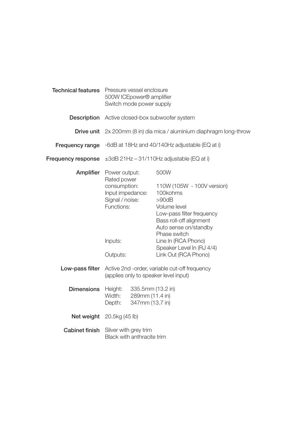 Bowers & Wilkins PV1 User Manual | Page 7 / 8