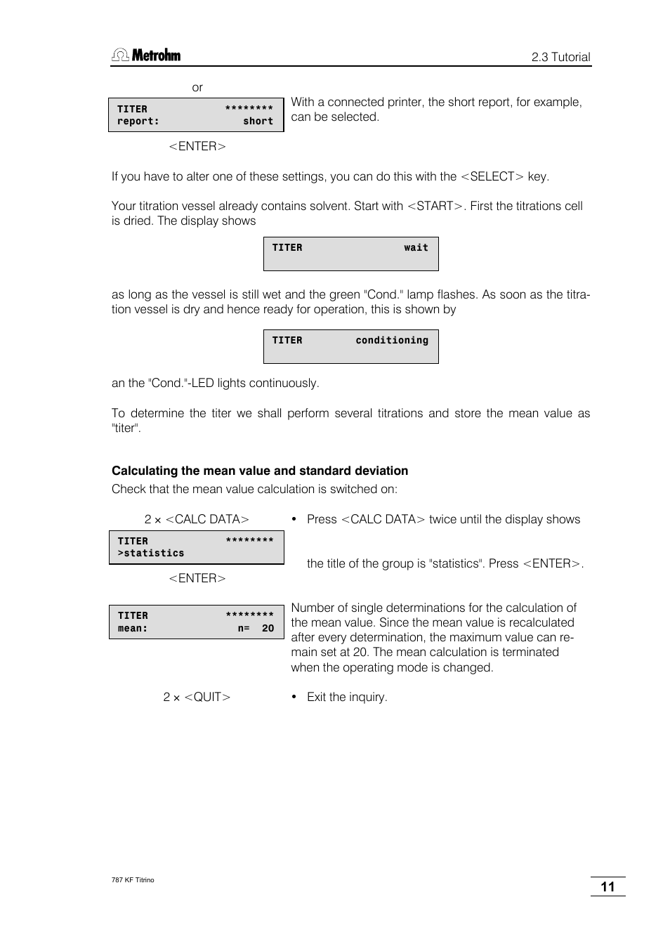 Metrohm 787 KF Titrino User Manual | Page 15 / 83