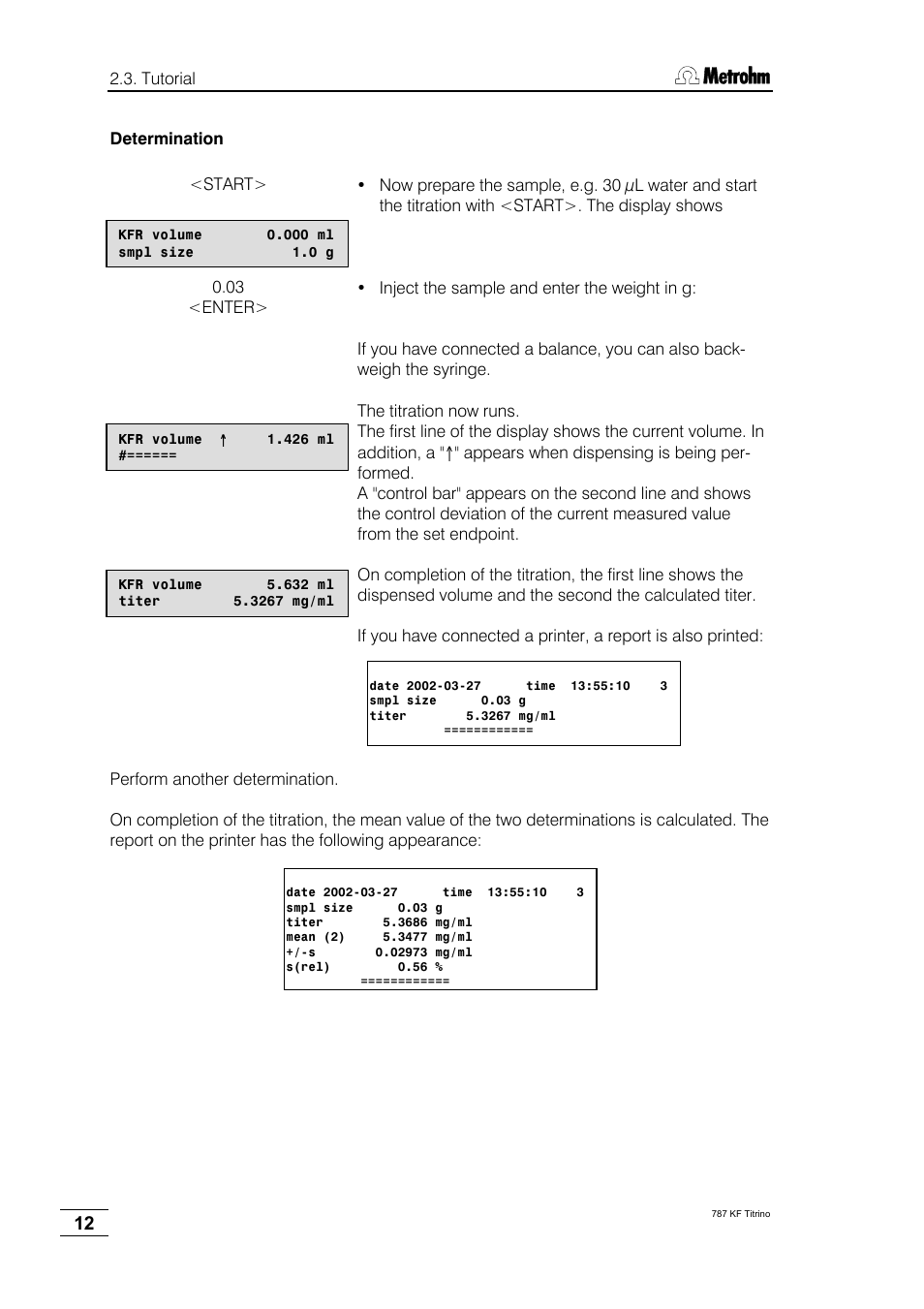 Metrohm 787 KF Titrino User Manual | Page 16 / 83