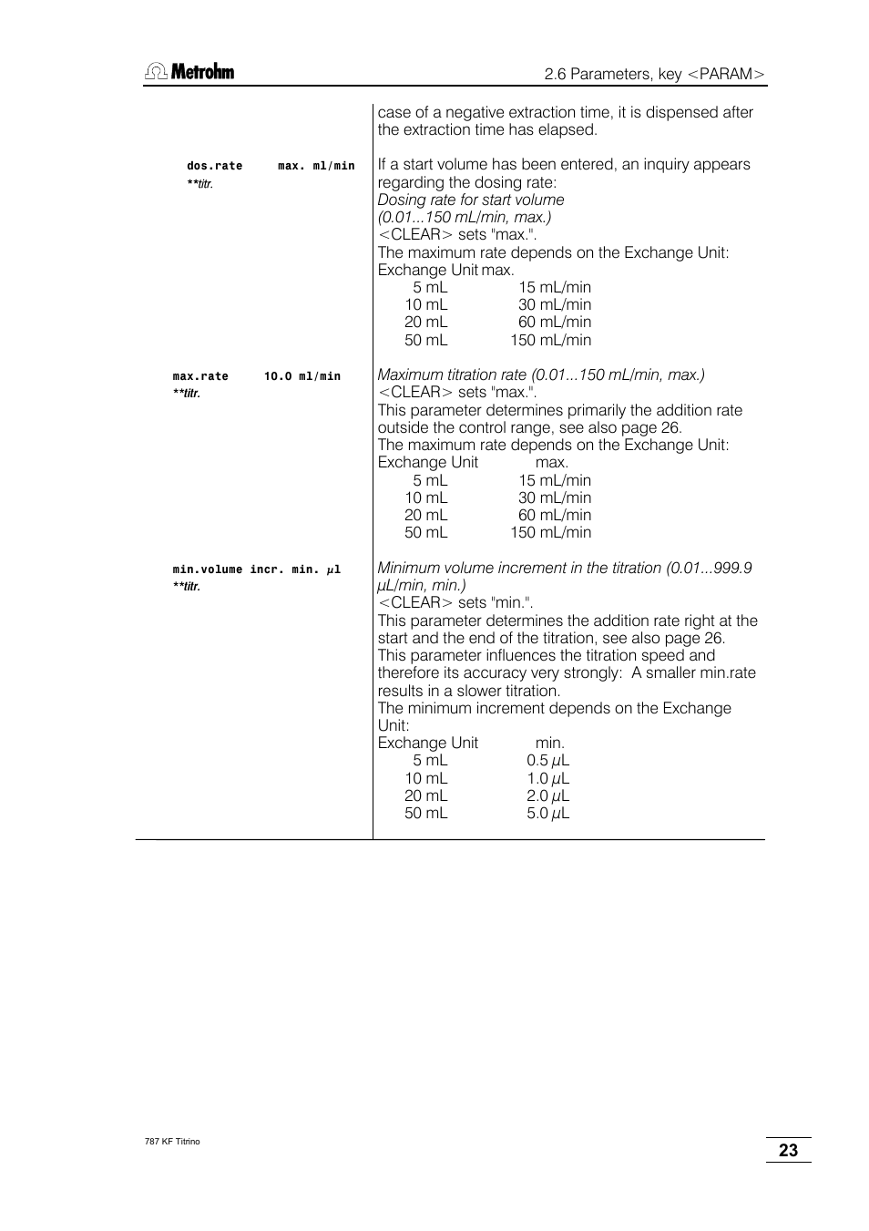 Metrohm 787 KF Titrino User Manual | Page 27 / 83