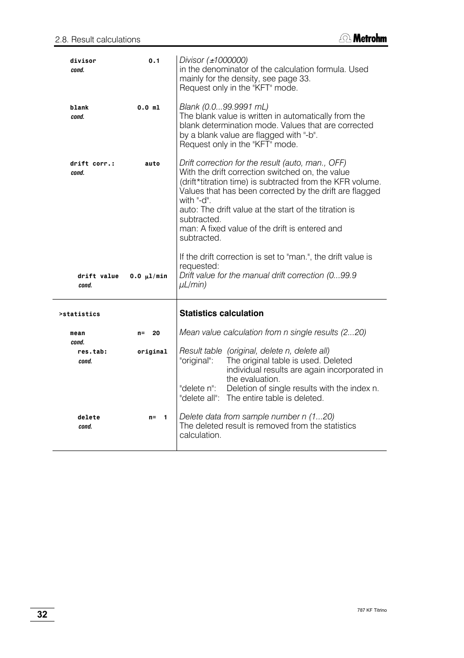 Metrohm 787 KF Titrino User Manual | Page 36 / 83