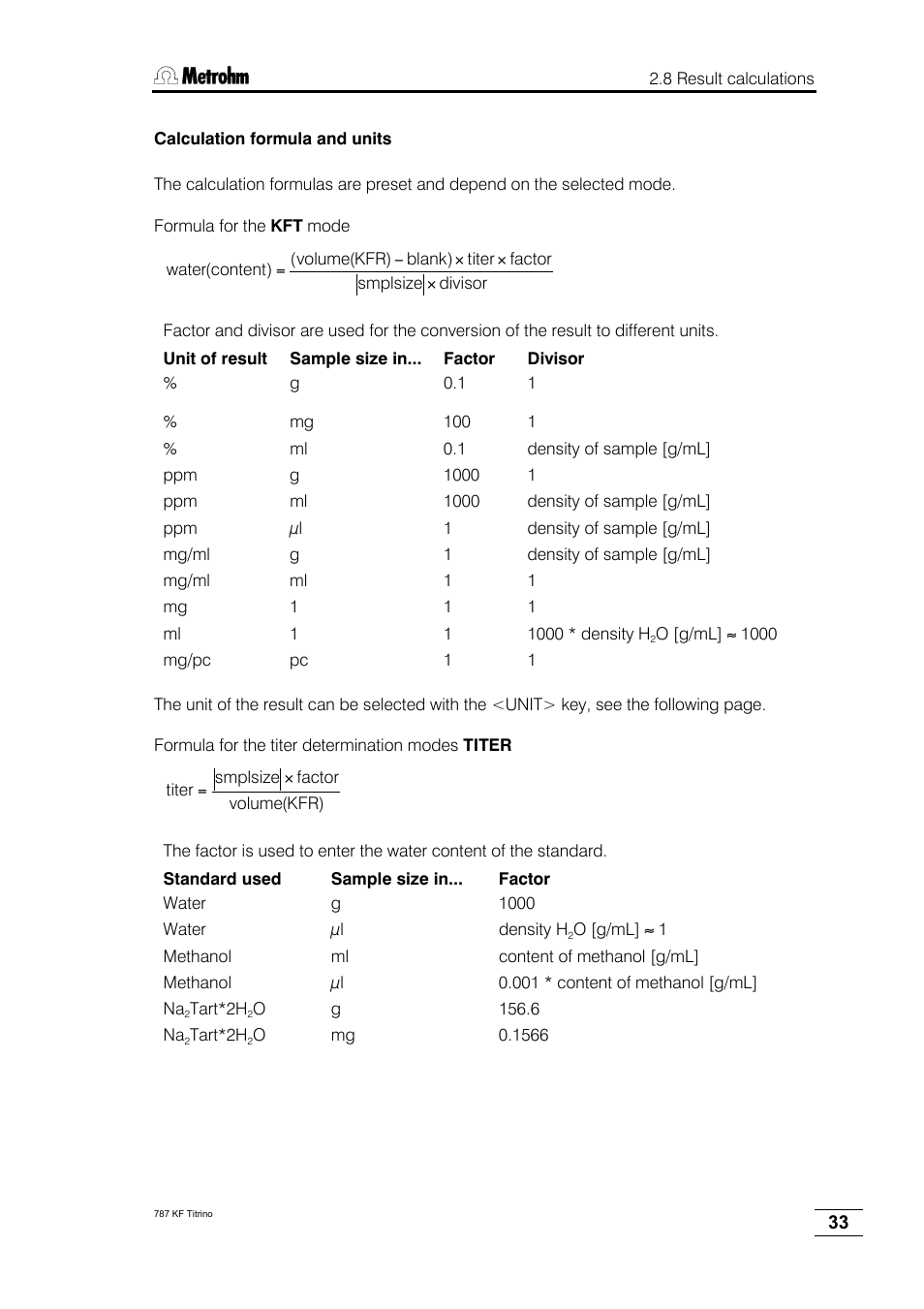 Metrohm 787 KF Titrino User Manual | Page 37 / 83