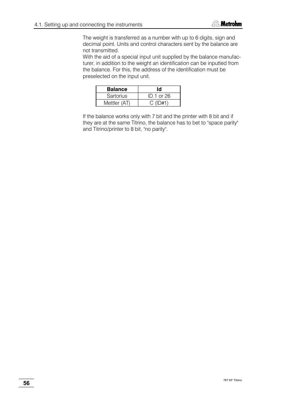 Metrohm 787 KF Titrino User Manual | Page 60 / 83