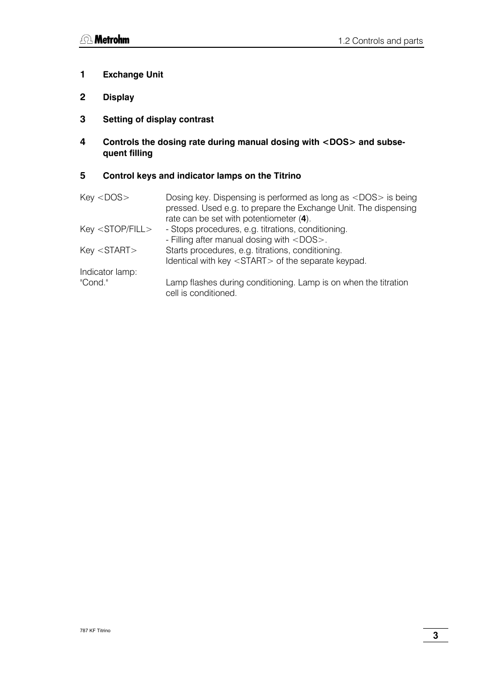 Metrohm 787 KF Titrino User Manual | Page 7 / 83