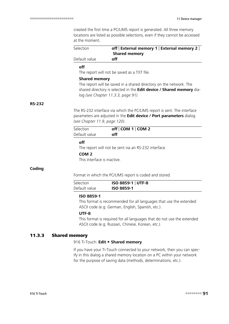 3 shared memory, Shared memory | Metrohm 916 Ti-Touch User Manual | Page 107 / 459