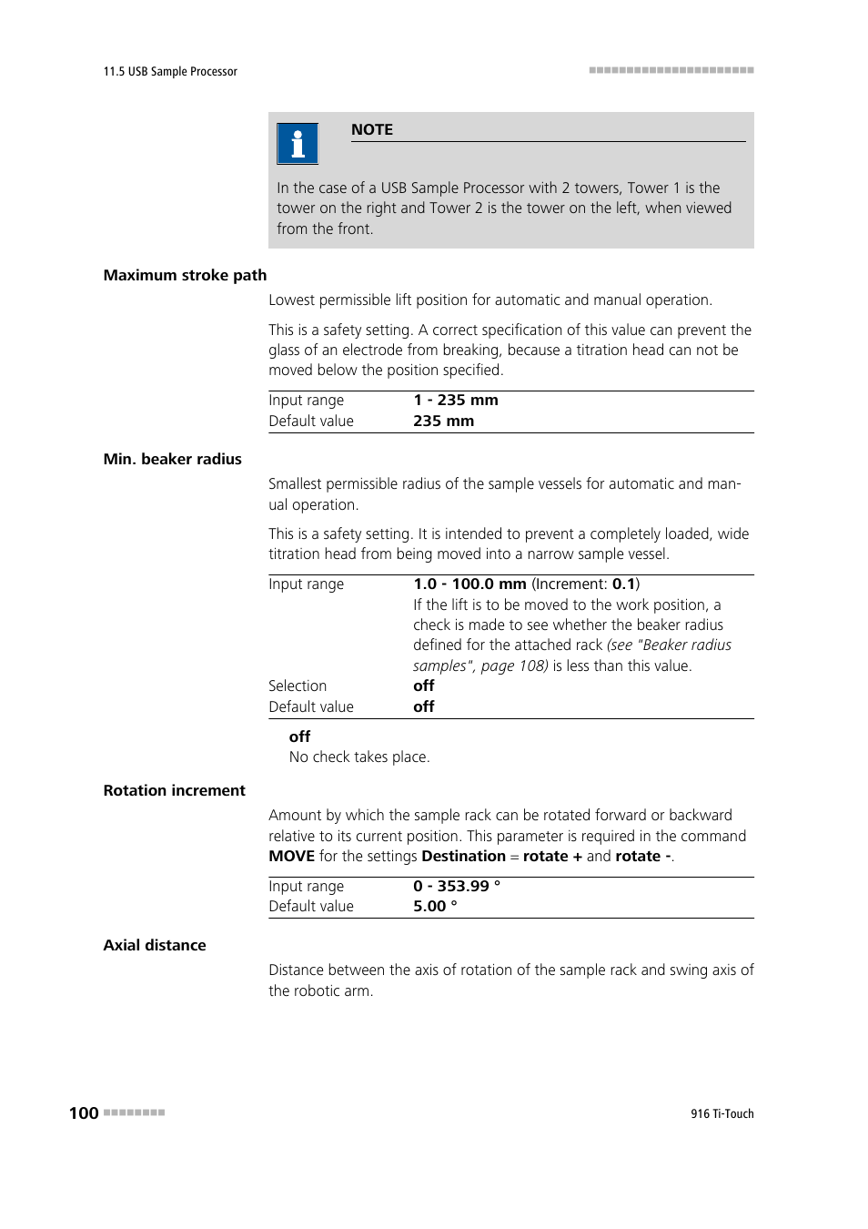 Metrohm 916 Ti-Touch User Manual | Page 116 / 459