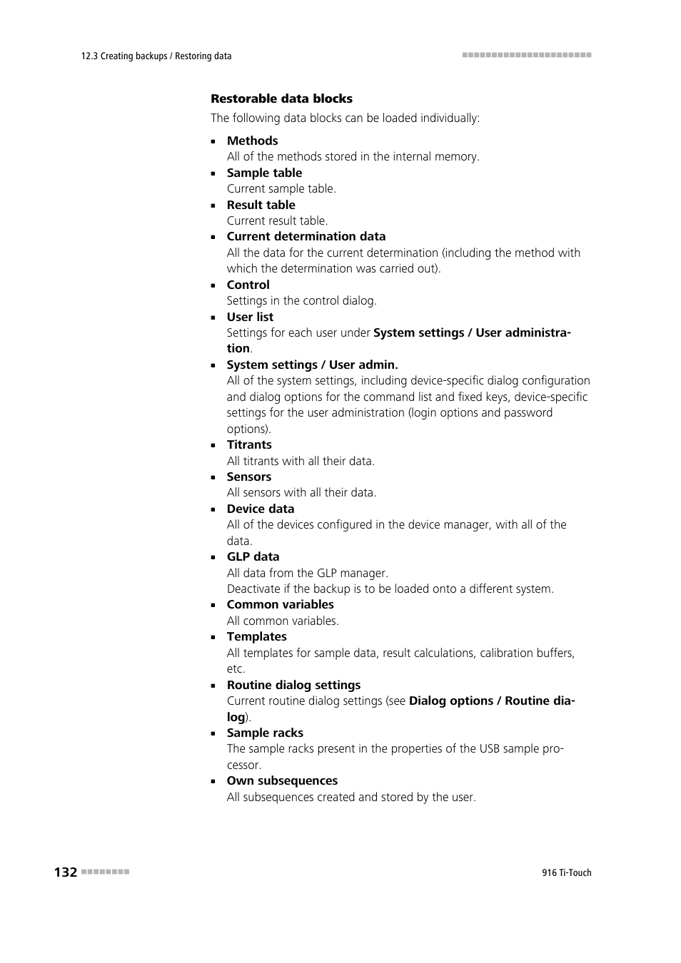 Metrohm 916 Ti-Touch User Manual | Page 148 / 459