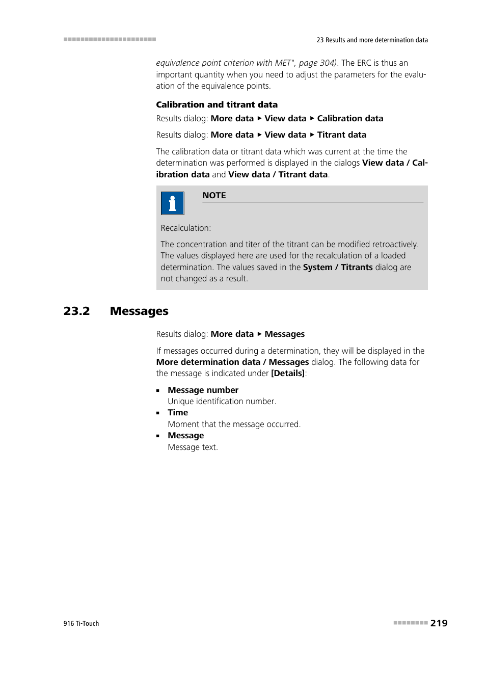 2 messages | Metrohm 916 Ti-Touch User Manual | Page 235 / 459