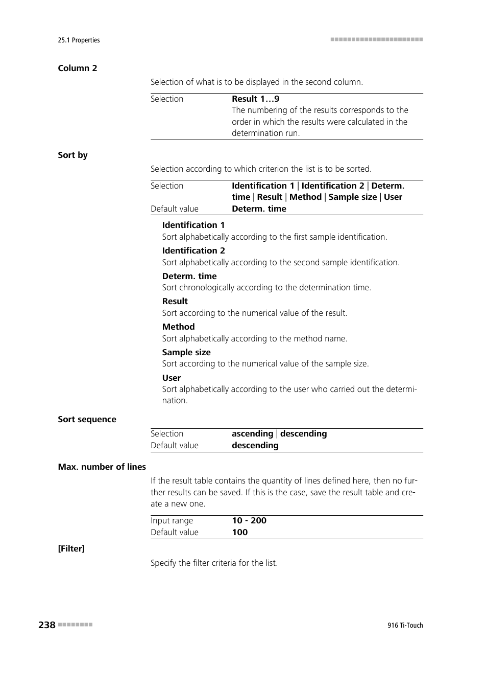 Metrohm 916 Ti-Touch User Manual | Page 254 / 459