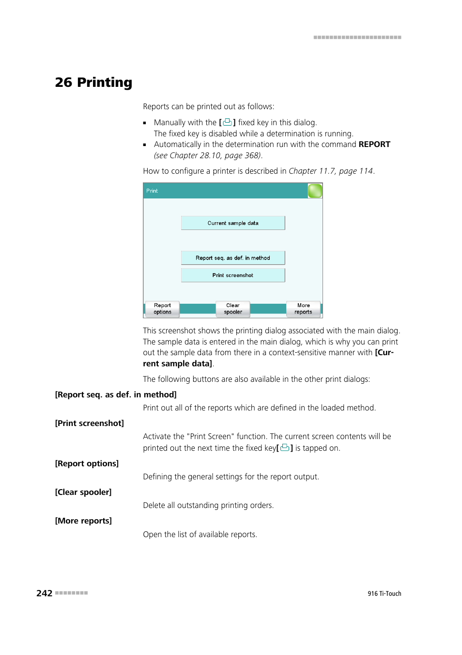 26 printing | Metrohm 916 Ti-Touch User Manual | Page 258 / 459