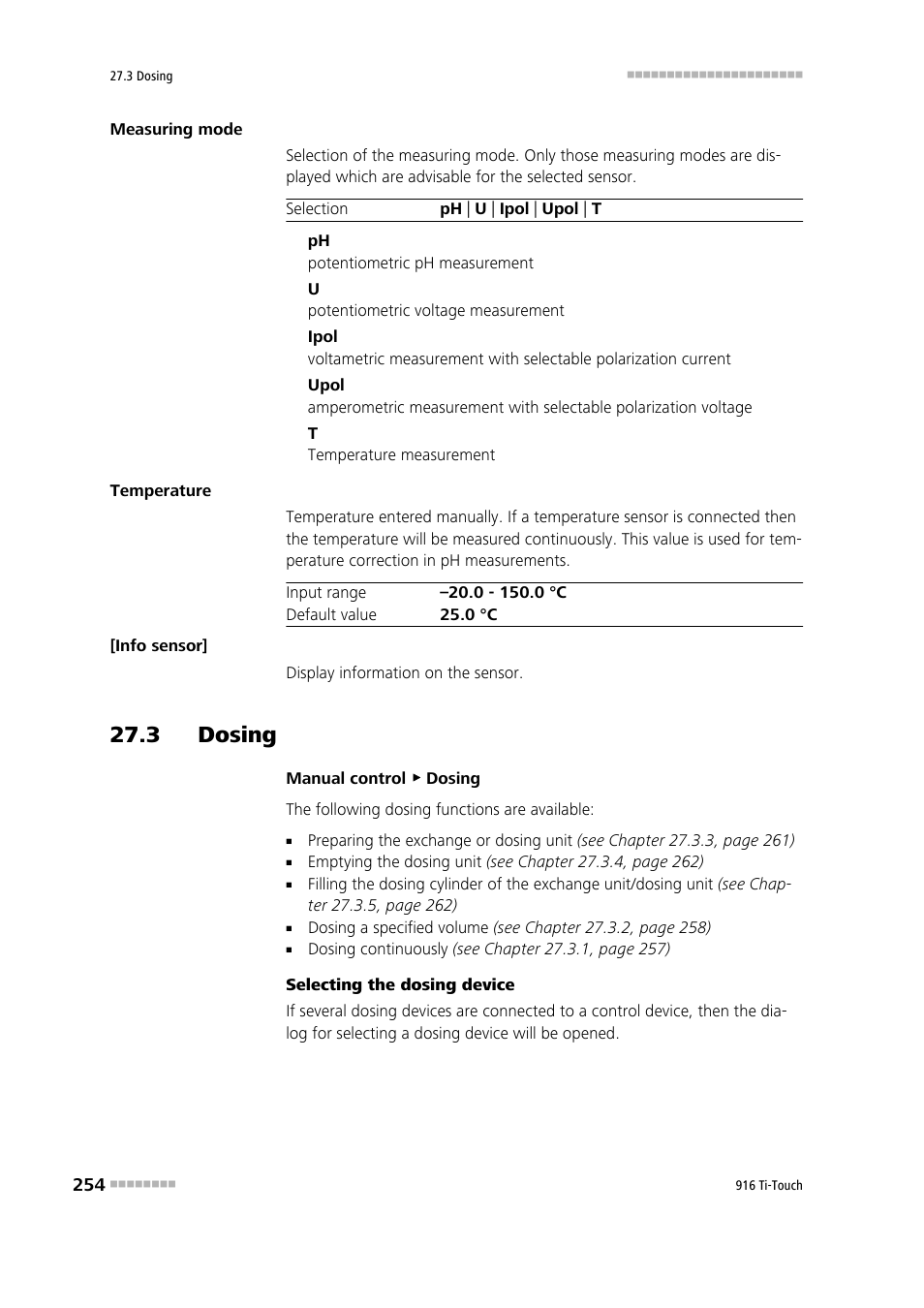 3 dosing | Metrohm 916 Ti-Touch User Manual | Page 270 / 459